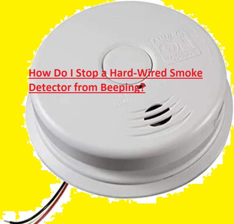 How Do I Stop A Hard Wired Smoke Detector From Beeping 768x734 